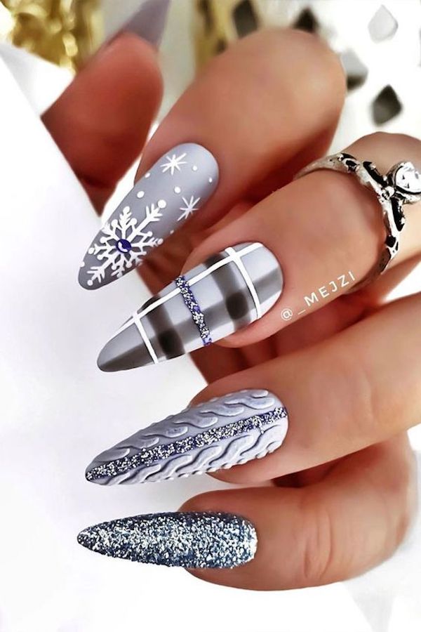 40 Snow Nail Art Ideas For Winter
