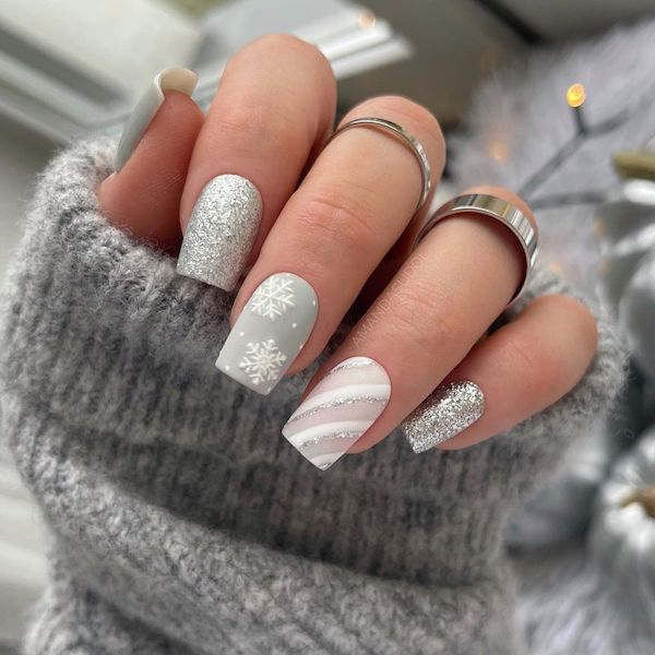 40 Snow Nail Art Ideas For Winter