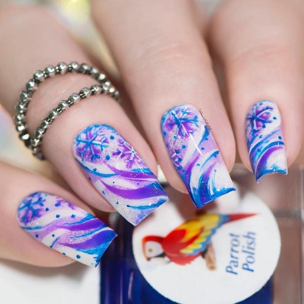 40 Snow Nail Art Ideas For Winter