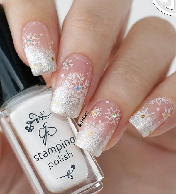 40 Snow Nail Art Ideas For Winter
