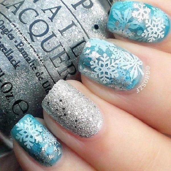 40 Snow Nail Art Ideas For Winter