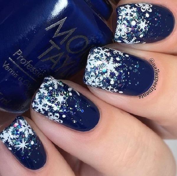 40 Snow Nail Art Ideas For Winter