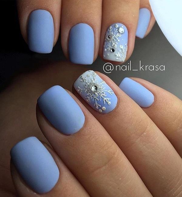 40 Snow Nail Art Ideas For Winter