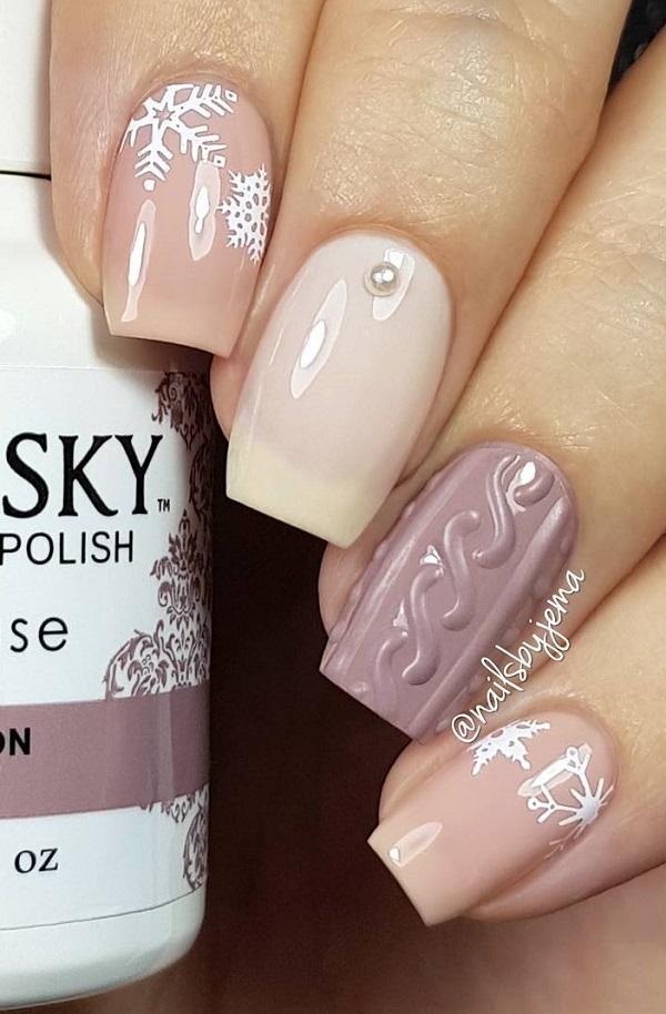 40 Snow Nail Art Ideas For Winter
