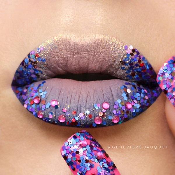 30 Matching nails and lipstick makeups