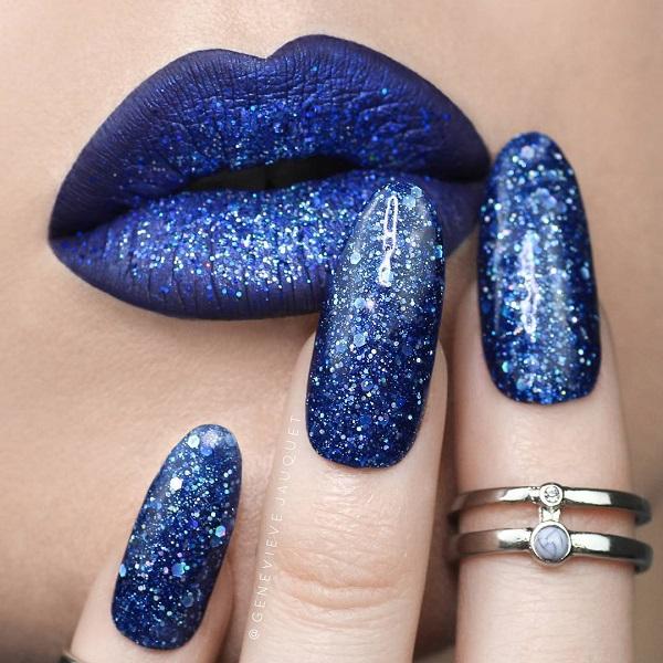30 Matching nails and lipstick makeups