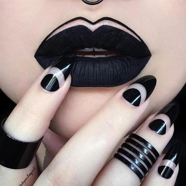 30 Matching nails and lipstick makeups