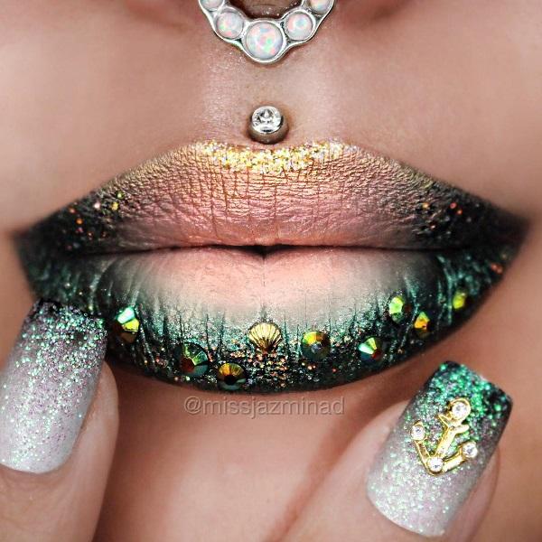 30 Matching nails and lipstick makeups