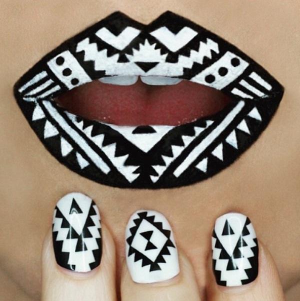 30 Matching nails and lipstick makeups