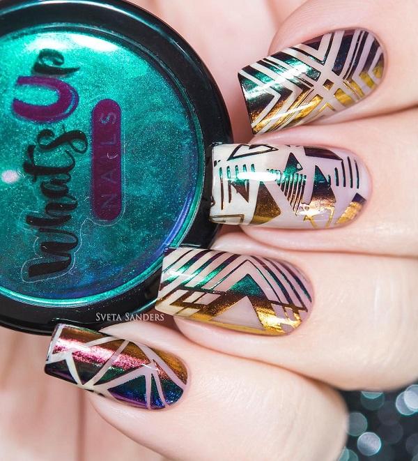 40 Geometric Nail Art Ideas