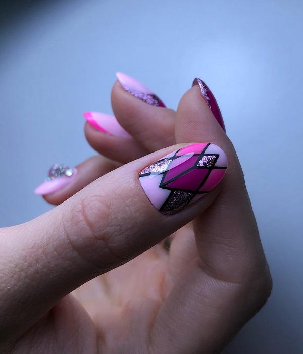40 Geometric Nail Art Ideas