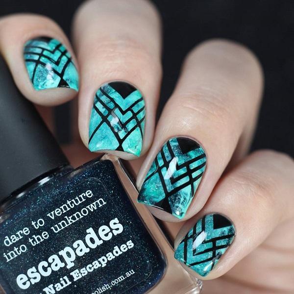 40 Geometric Nail Art Ideas