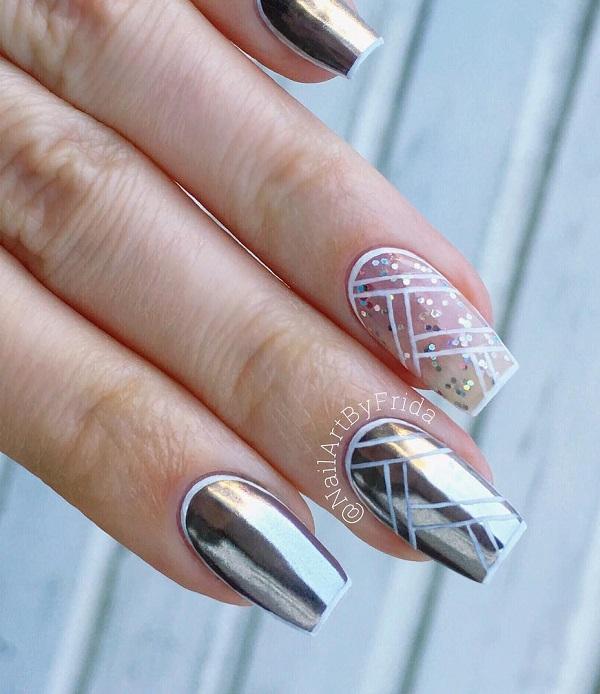 40 Geometric Nail Art Ideas