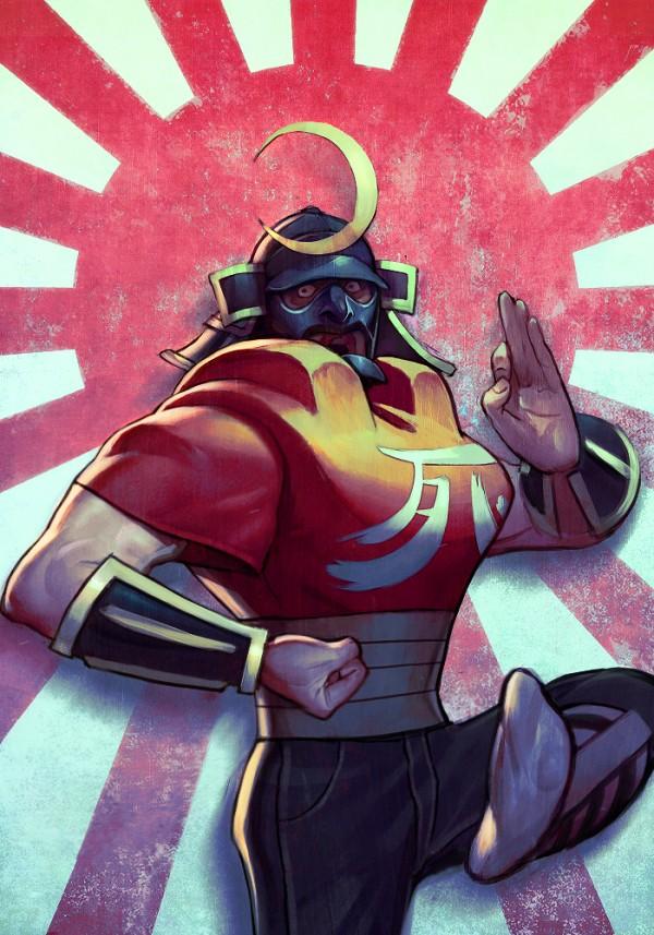 Street fighter characters by Doe