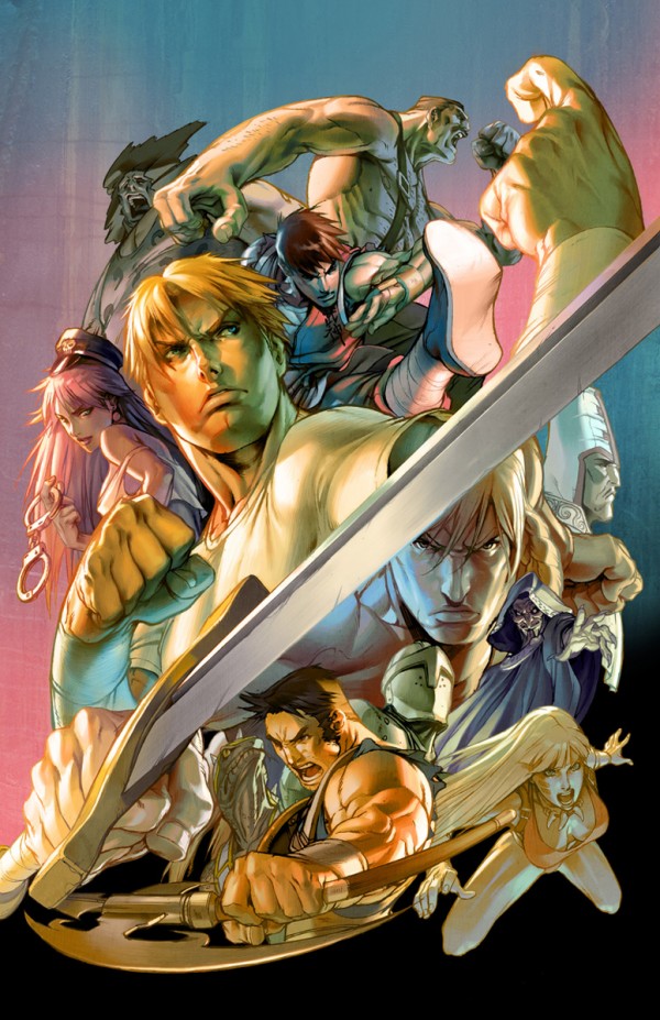 Incredible fighing game character collages