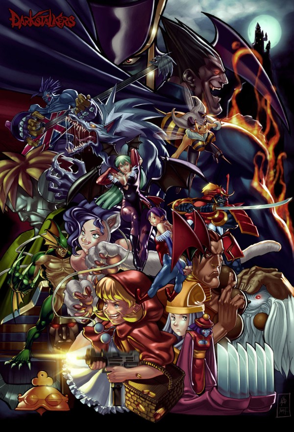 Incredible fighing game character collages