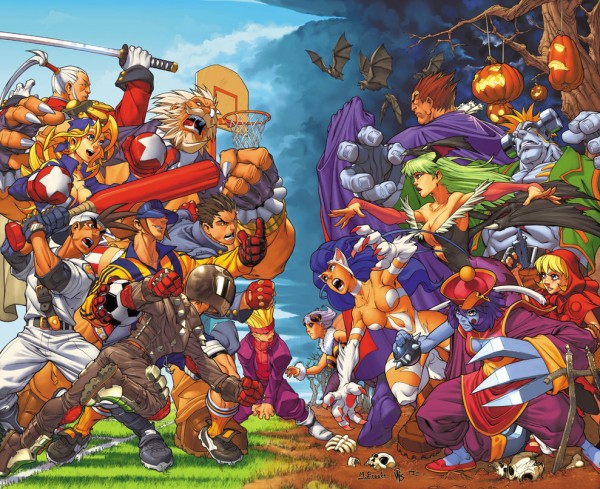 Incredible fighing game character collages