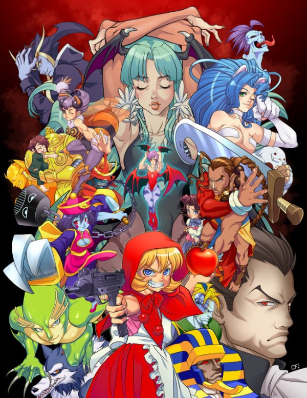 Incredible fighing game character collages
