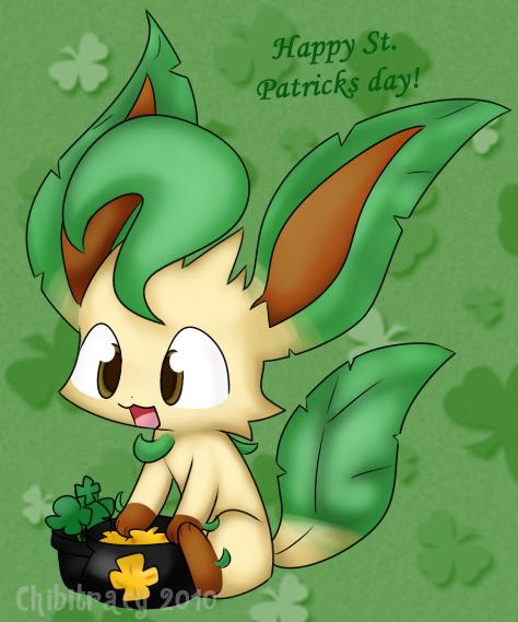st__paddy__s_day_leafeon_by_chibitracy474_569 Eevee's Evolution