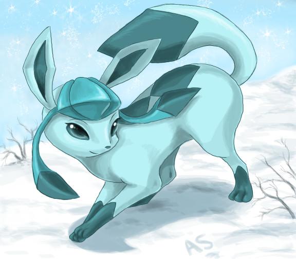 glaceon_by_draggincat576_504 Eevee's Evolution