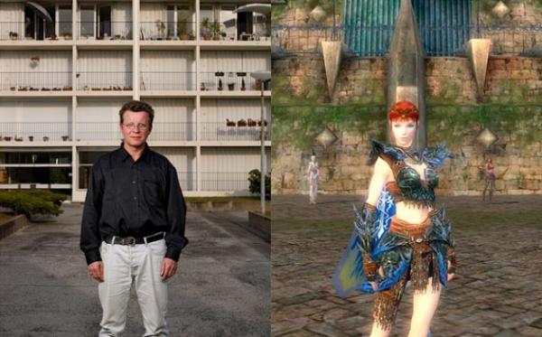 Gamers With Their In-Game Avatars