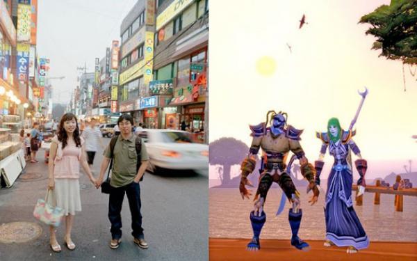 Gamers With Their In-Game Avatars
