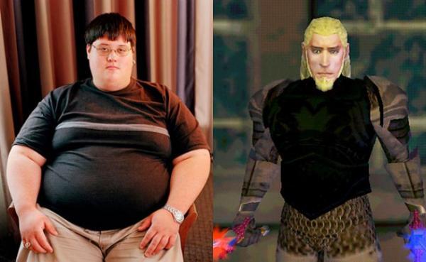 Gamers With Their In-Game Avatars
