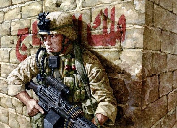 Military Illustrations by Danny Quirk