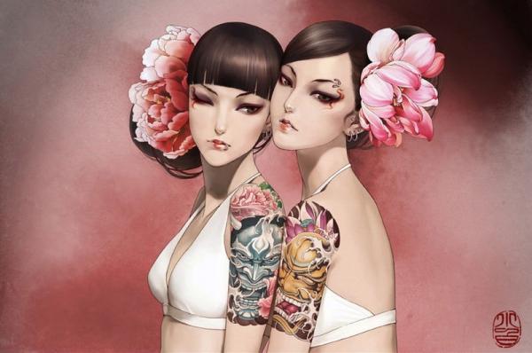 Tattoo Illustrations by Zhang Xiaobai