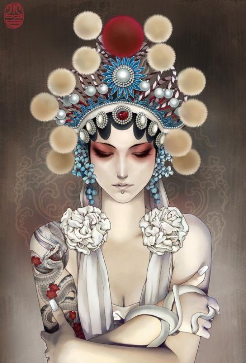 Tattoo Illustrations by Zhang Xiaobai