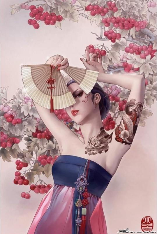 Tattoo Illustrations by Zhang Xiaobai