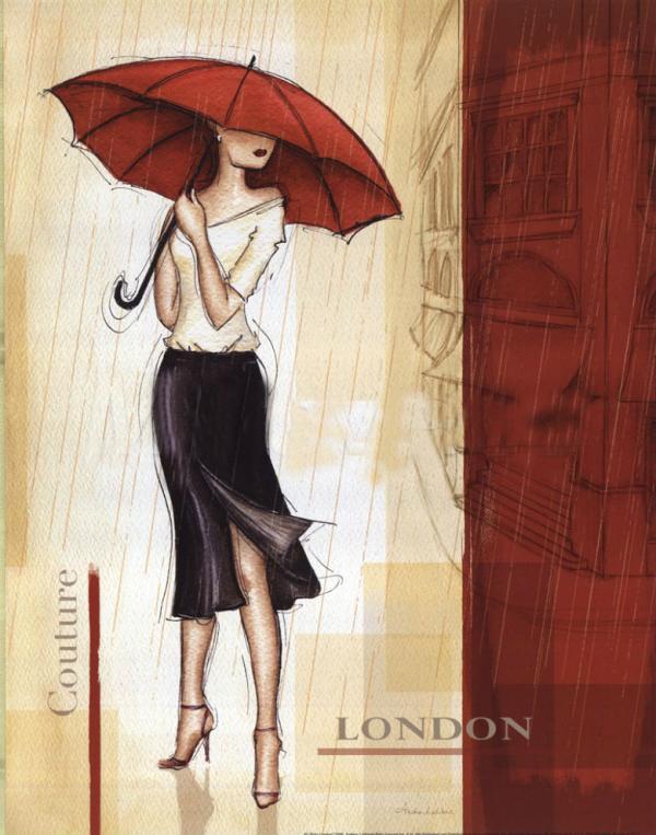 London Art Poster Print by Andrea Laliberte