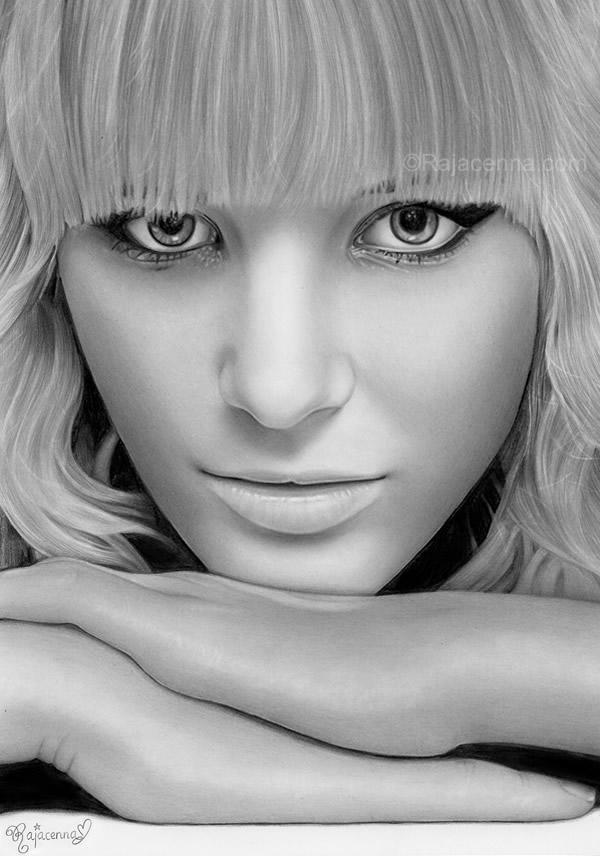 Pencil Portraits Drawings by Rajacenna