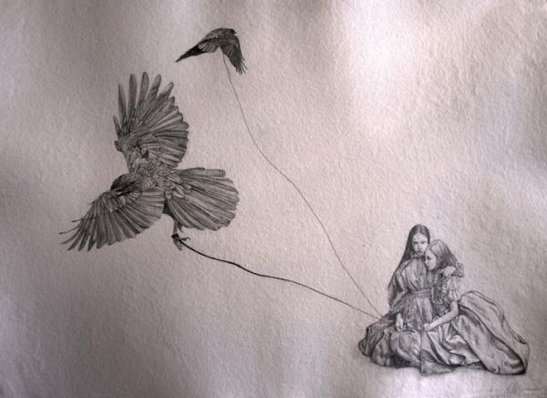 Pencil drawings by Amy Dover