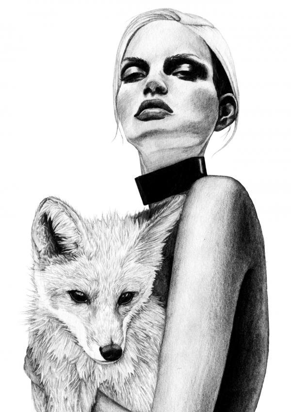 Pencil drawings by Amy Dover