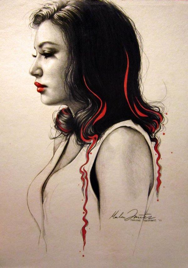 Portrait Illustrations by Marlene Freimanis