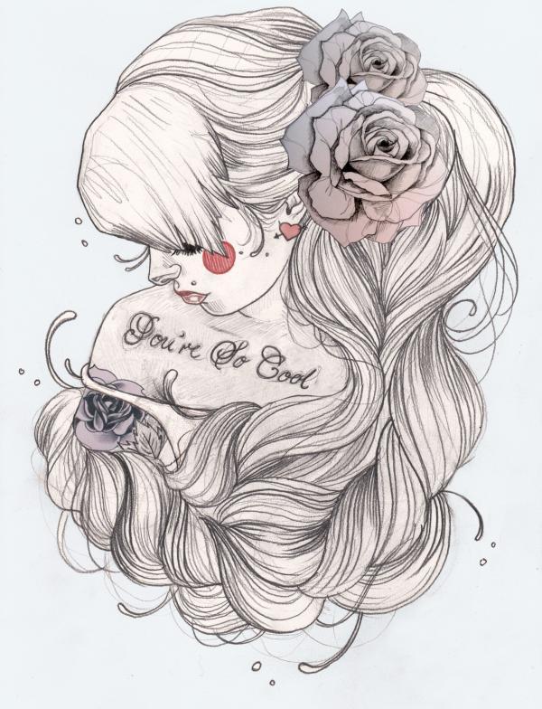 Tattoo illustrations by Liz Clements