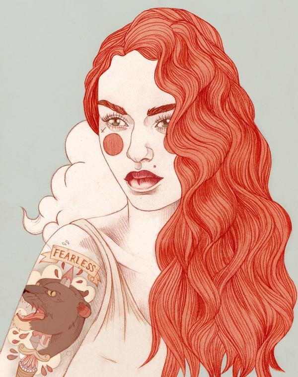 Tattoo illustrations by Liz Clements