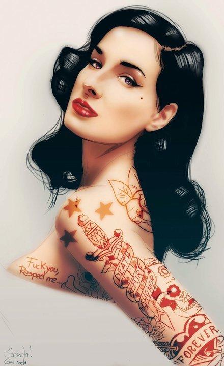 Tattoo Illustrations by Serch Galindo