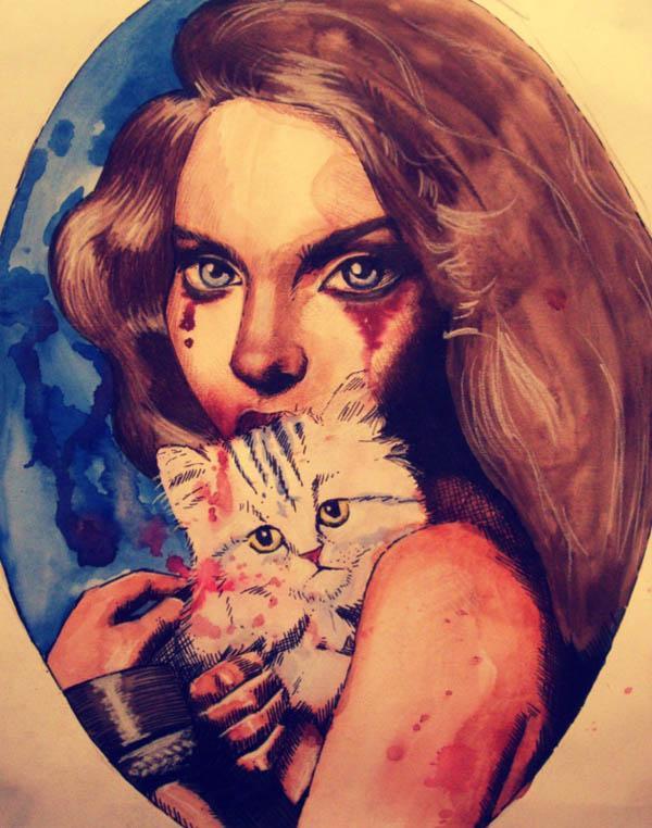 Mixed Media Paintings by Olga Noes