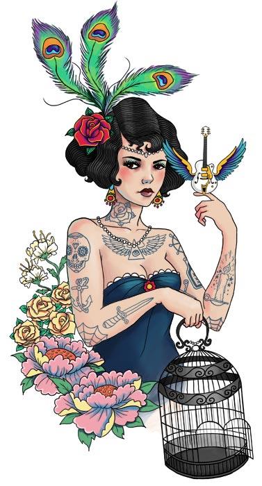 Tattoo Illustrations by Rudy-Jan Faber