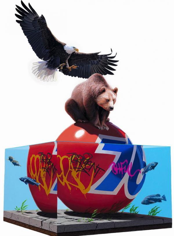 Scientific Textbook illustrations by Josh Keyes