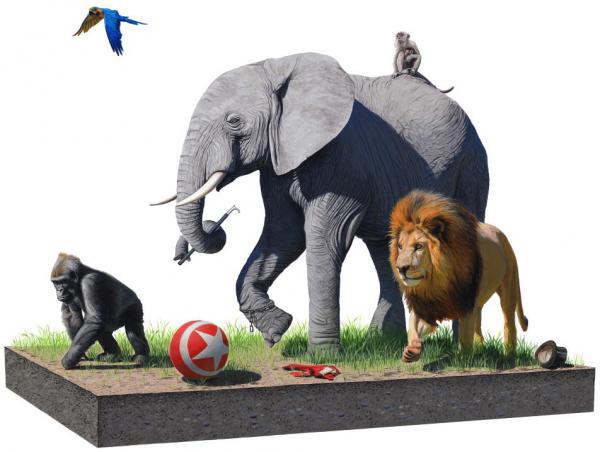 Scientific Textbook illustrations by Josh Keyes