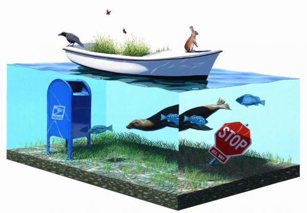 Scientific Textbook illustrations by Josh Keyes