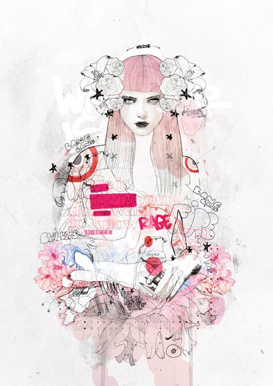 Feminine Illustrations by Raphael Vicenzi