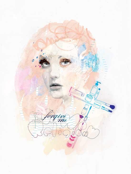 Feminine Illustrations by Raphael Vicenzi