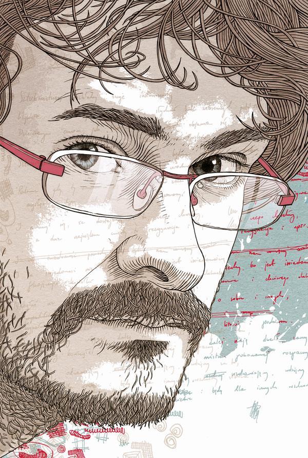 Portrait Illustrations by Bartosz Kosowski