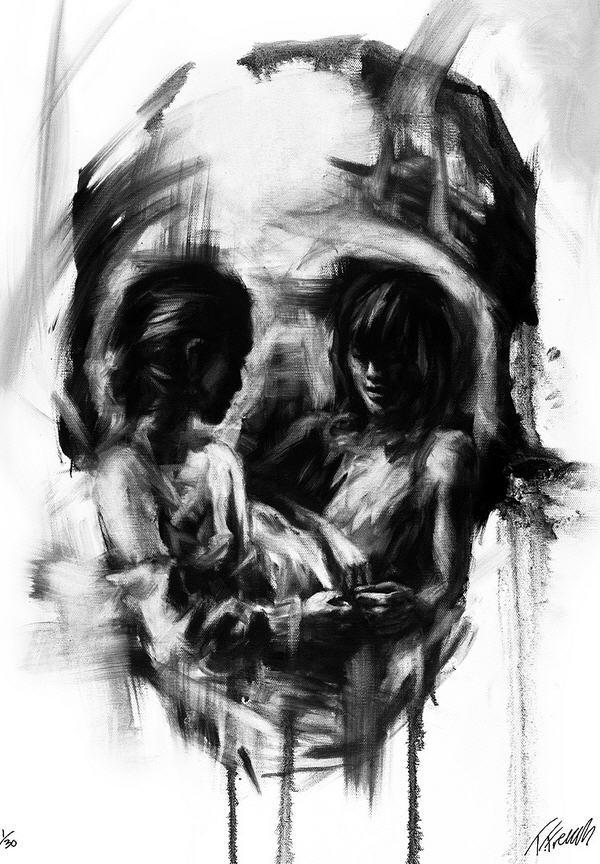 Skull Illusion Artwork by Tom French