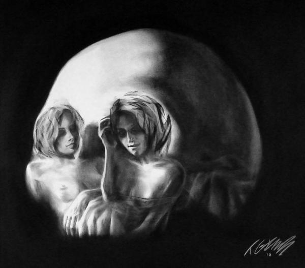 Skull Illusion Artwork by Tom French