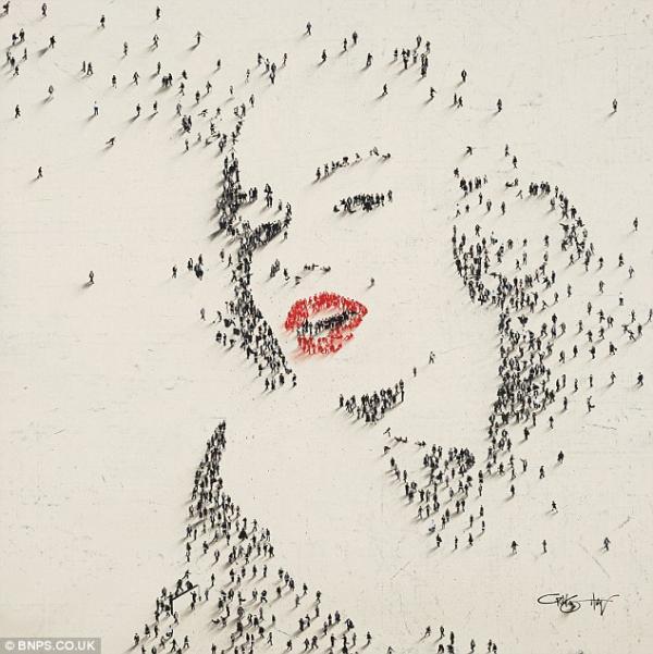 Portraits Using Tiny Figures by Craig Alan